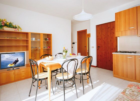 Residence La Rotonda - Wohnbeispiel Appartement 2 Schlafzimmer (Zimmercodierung OBI)