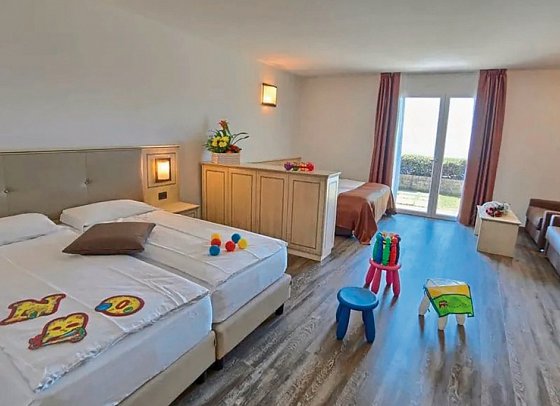 Hotel Le Balze Aktiv & Wellness - Wohnbeispiel Vierbettzimmer (Zimmercodierung RB1)