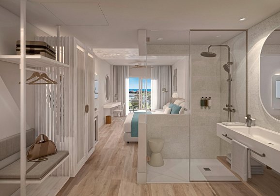 Amàre Beach Hotel Sancti Petri - Wohnbeispiel Doppelzimmer Meerblick (Zimmercodierung DBM)