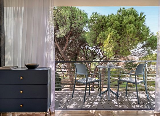 Falkensteiner Hotel Adriana - Beispiel Balkon Doppelzimmer Superior (Zimmercodierung DS1)