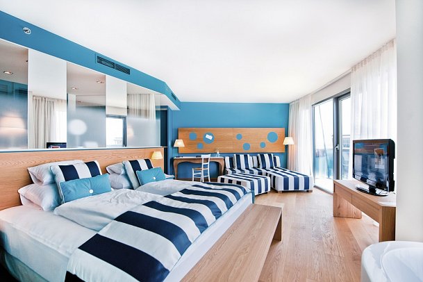 Falkensteiner Hotel & Spa Iadera - Wohnbeispiel Juniorsuite Landblick (Zimmercodierung JBL)