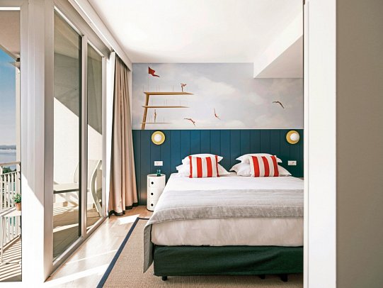 Falkensteiner Family Hotel Diadora - Wohnbeispiel Familiensuite Falky Meerseite (Zimmercodierung WI1)