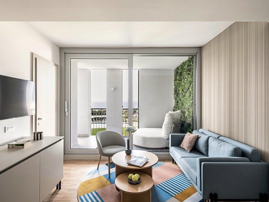 Falkensteiner Family Hotel Diadora - Wohnbeispiel Suite Diadora Exklusiv Meerseite (Zimmercodierung WT1)