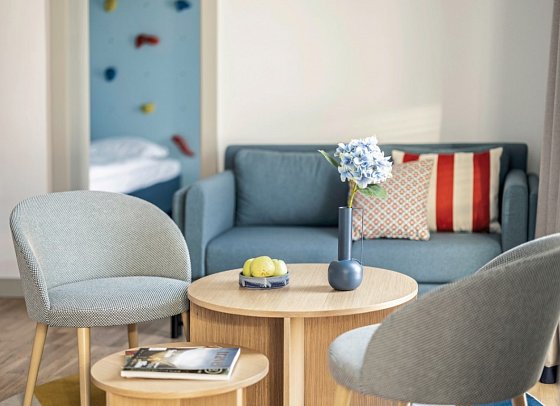 Falkensteiner Family Hotel Diadora - Wohnbeispiel Familiensuite Superior Meerseite (Zimmercodierung WI2)
