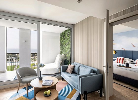 Falkensteiner Family Hotel Diadora - Wohnbeispiel Suite Diadora Exklusiv Meerseite (Zimmercodierung WT1)