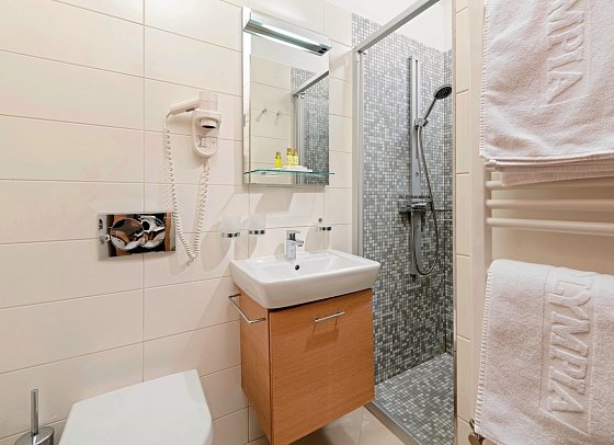 Olympia - Beispiel Bad Doppelzimmer Superior (Zimmercodierung DS1)