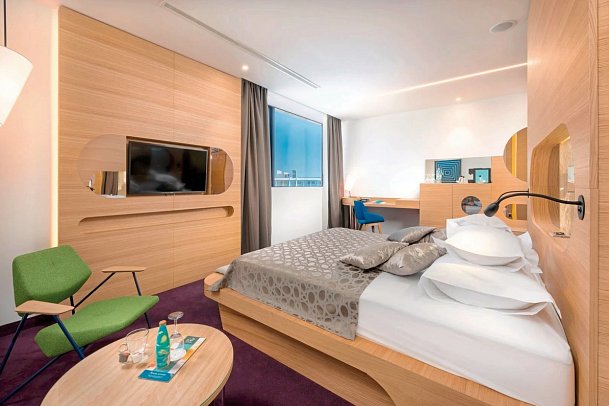 Olympia Sky - Wohnbeispiel Doppelzimmer Standard (Zimmercodierungen DBG & EBG)