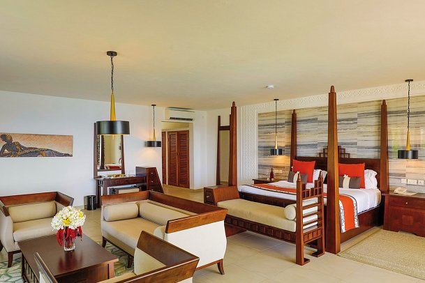 Royal Zanzibar Beach Resort - Wohnbeispiel Ocean Front Junior Suite (Zimmercodierung J1O)