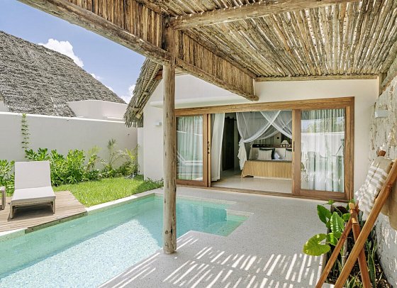 Matemwe Attitude - Wohnbeispiel Deluxe Villa Partial Sea View (Zimmercodierungen VD2 & VH2)