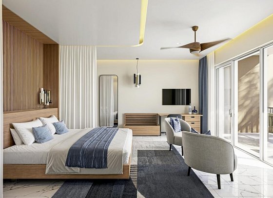 Iberostar Selection Zanzibar - Wohnbeispiel Two Bedroom Family Suite Ocean View (Zimmercodierungen W1M & W2M)
