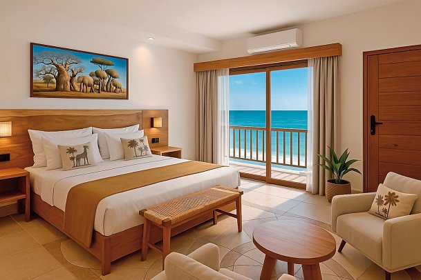 Jaz Amaluna Beach Resort - Wohnbeispiel Double Deluxe Ocean View (Zimmercodierungen DSM & UDM)