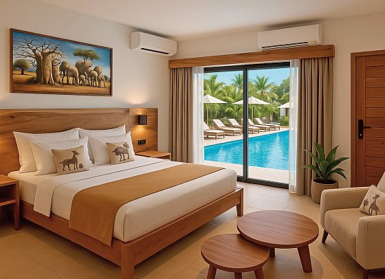 JAZ Amaluna Adults Only - Wohnbeispiel Double Deluxe Pool View (Zimmercodierungen DSP & UDP)