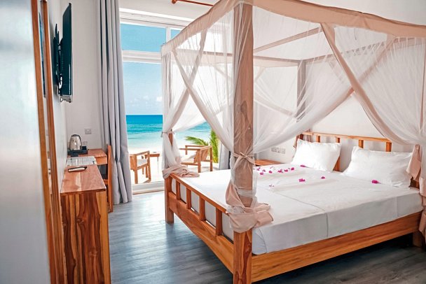 AHG Sun Bay Mlilile Beach - Wohnbeispiel Double Room Beach Front (Zimmercodierung DBO)