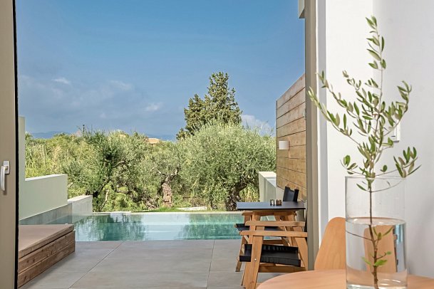 Tsamis Zante Suites - Wohnbeispiel Suite Superior Privatpool (Zimmercodierung WSR)