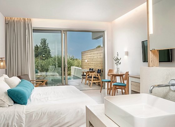 Tsamis Zante Suites - Wohnbeispiel Suite Superior Privatpool (Zimmercodierung WSR)
