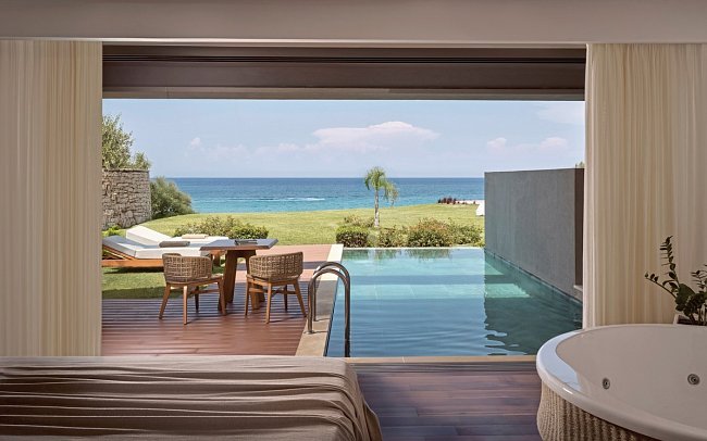 Lesante Blu - The Leading Hotels of the World - Wohnbeispiel Deluxe Suite Meerblick Privatpool (Zimmercodierung WDM)