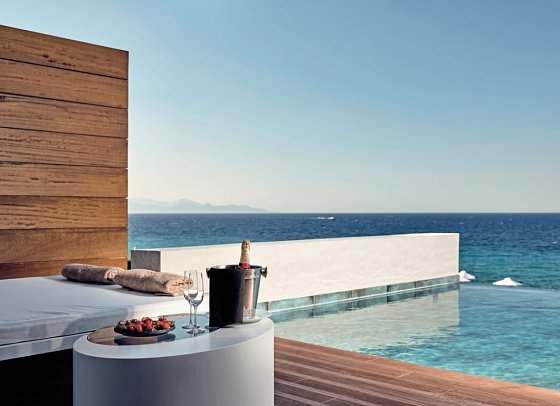 Lesante Blu - The Leading Hotels of the World - Wohnbeispiel Honeymoon Suite Meerblick Privatpool (Zimmercodierung WHR)
