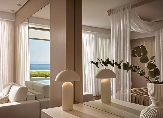 Lesante Blu - The Leading Hotels of the World - Wohnbeispiel Honeymoon Suite Meerblick Privatpool (Zimmercodierung WHR)
