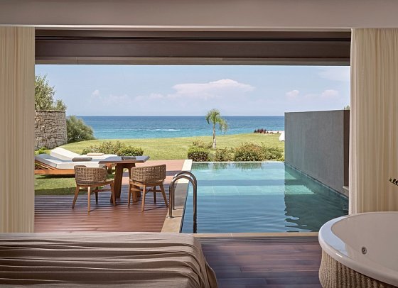 Lesante Blu - The Leading Hotels of the World - Wohnbeispiel Deluxe Suite Meerblick Privatpool (Zimmercodierung WDM)