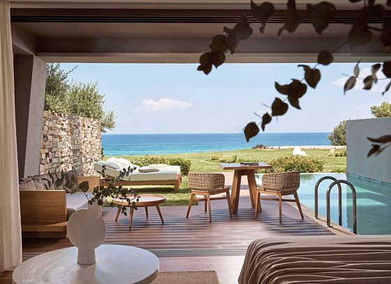 Lesante Blu - The Leading Hotels of the World - Wohnbeispiel Deluxe Suite Meerblick Privatpool (Zimmercodierung WDM)