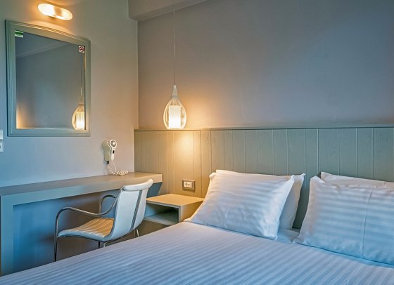 Castelli Hotel - Wohnbeispiel Doppelzimmer Gartenblick (Zimmercodierung DBG)