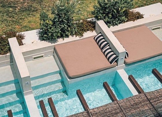 Castelli Hotel - Wohnbeispiel Doppelzimmer Superior Swim Up (Zimmercodierung DSQ)