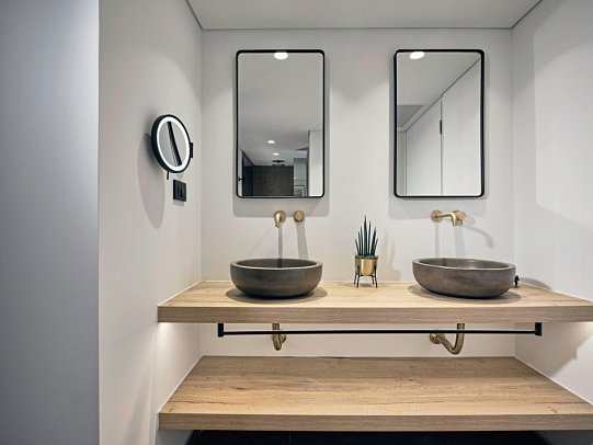 Contessina Hotel - Wohnbeispiel Doppelzimmer (Zimmercodierungen DS1, DT1, WB1, JB1, W1Q & W1R)