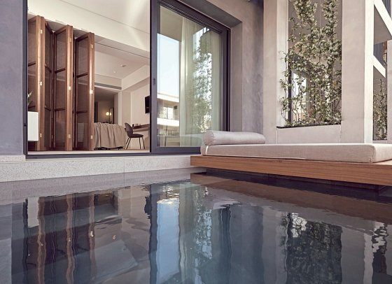 Contessina Suites & Spa - Wohnbeispiel Superior Suite Gemeinschaftspool (Zimmercodierung WB3)