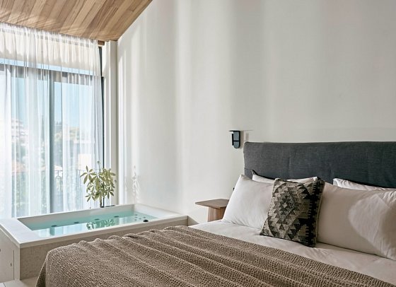 Contessina Suites & Spa - Wohnbeispiel Suite Obergeschoss mit Whirlpool (Zimmercodierung WB2)