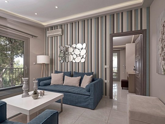 Koukounaria Hotel & Suites - Wohnbeispiel Seniorsuite (Zimmercodierung WB1)