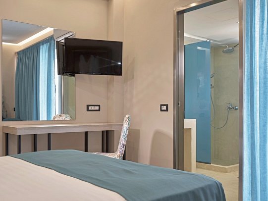 Koukounaria Hotel & Suites - Wohnbeispiel Doppelzimmer Chic (Zimmercodierung DB1)