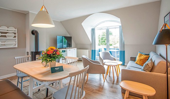 BEECH Resort Fleesensee - Wohnbeispiel Appartement Leuchtturm (Zimmercodierung OB2)