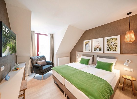 BEECH Resort Plauer See - Wohnbeispiel Komfortzimmer Walddorf oder Schilfdorf (Zimmercodierungen DF1 & DC1)