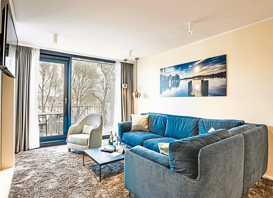 MAREMÜRITZ Yachthafen Resort - Wohnbeispiel Suite Kompass Maisonette (Zimmercodierung MB1)
