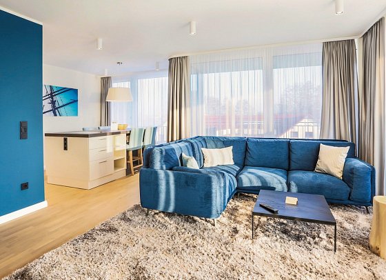 MAREMÜRITZ Yachthafen Resort - Wohnbeispiel Suite Anker Penthouse (Zimmercodierung WB2)