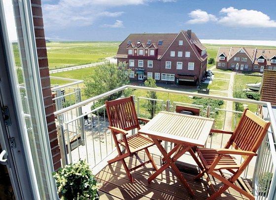 Seehof - Beispiel Balkon Doppelzimmer Komfort (Zimmercodierungen DF1 & DC2)
