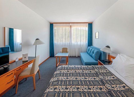 Club Tihany Hotel - Wohnbeispiel Doppelzimmer Standard Parkseite (Zimmercodierungen DP1 & DG1)