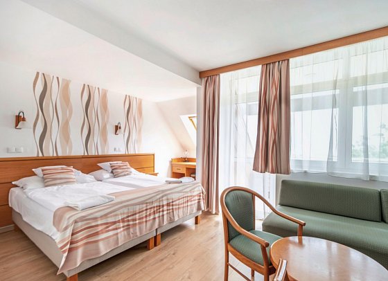 Hotel Panoráma - Wohnbeispiel Doppelzimmer Seeblick (Zimmercodierung D1I)