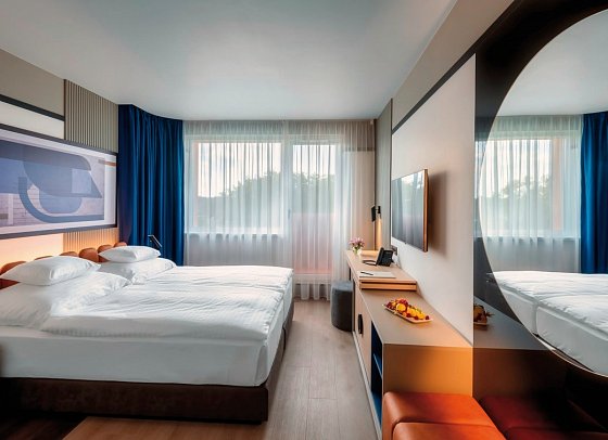 Hunguest Bük - Wohnbeispiel Doppelzimmer Premium im Ostflügel (Zimmercodierungen DBA, D1A, DM1 & DM2)