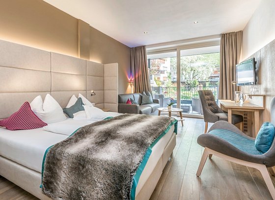 Stroblhof Active Family Spa Resort - Wohnbeispiel Doppelzimmer Seespitz (Zimmercodierung DB2)