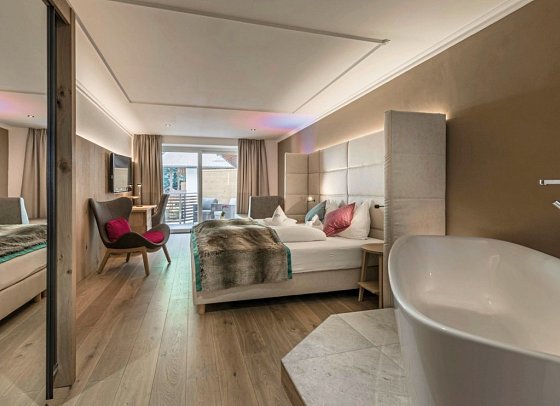 Stroblhof Active Family Spa Resort - Wohnbeispiel Doppelzimmer Seespitz (Zimmercodierung DB2)