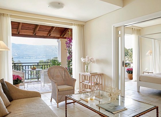Grecotel Eva Palace - Wohnbeispiel Bungalow Deluxe Gartenblick (Zimmercodierung BDG)