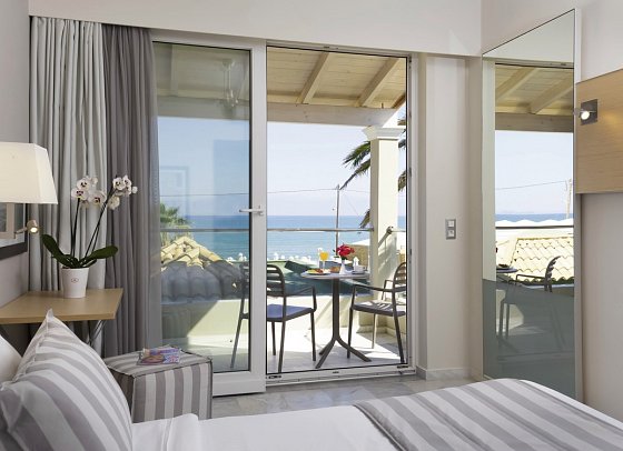 Acharavi Beach - Wohnbeispiel Doppelzimmer Meerblick (Zimmercodierung DBM)