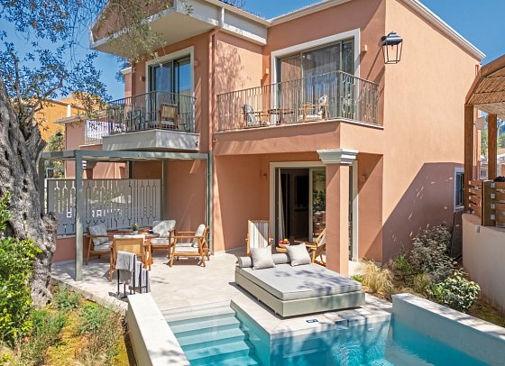 Apollo Corfu - Beispiel Außenbereich Suite Deluxe Family Privatpool (Zimmercodierung WDR)
