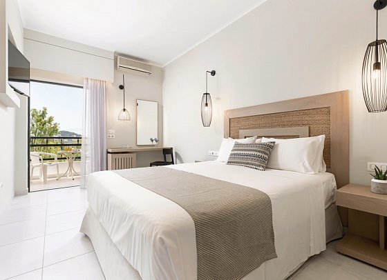 Paradise Hotel Corfu - Wohnbeispiel Doppelzimmer Superior Meerblick (Zimmercodierung DSM)