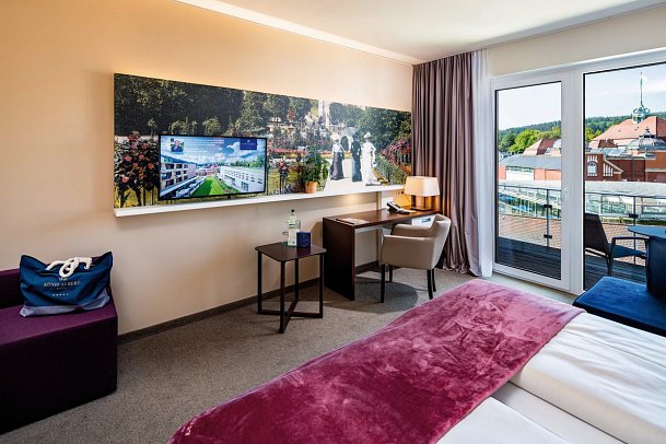 Hotel König Albert - Wohnbeispiel Doppelzimmer Deluxe (Zimmercodierung DD1)