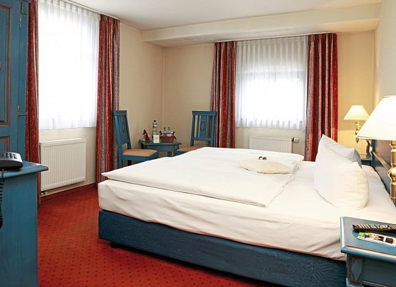 Buntes Haus Hotel Erbgericht - Wohnbeispiel Doppelzimmer Bergmann (Zimmercodierung DB1)