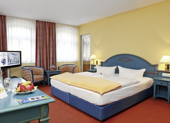Buntes Haus Hotel Erbgericht - Wohnbeispiel Doppelzimmer Bergmann (Zimmercodierung DB1)