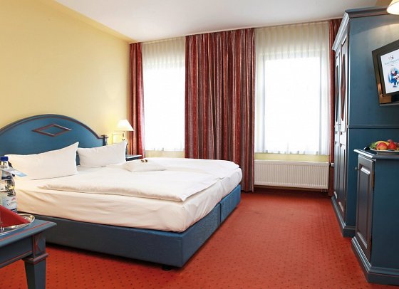 Buntes Haus Hotel Erbgericht - Wohnbeispiel Doppelzimmer Nussknacker (Zimmercodierung DB2)