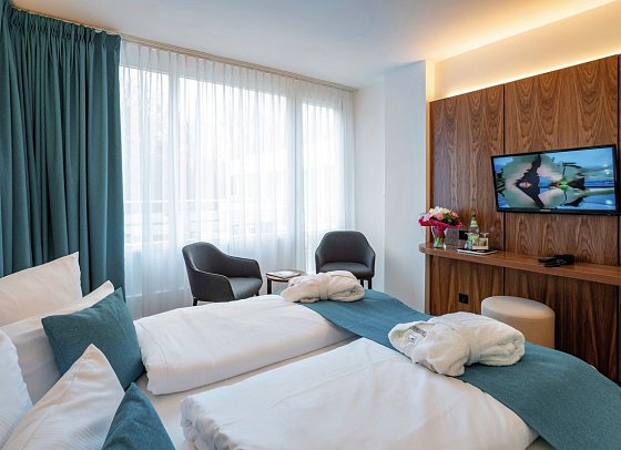 Hotel an der Therme Bad Sulza - Wohnbeispiel Doppelzimmer Premium Balkon (Zimmercodierung DM1)